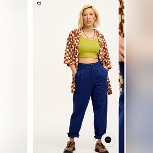 Lucy & Yak: Addison Tapered Jeans: ORGANIC TWILL - Sapphire Blue W26 (UK 8)